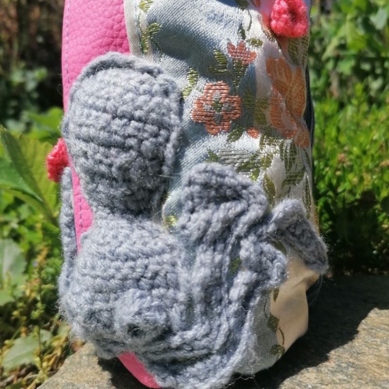 Trousse , à crayon, range bouteille, « La boite à trésor d’une pieuvre », Velours, tissus d’ameublement, simili, coton…