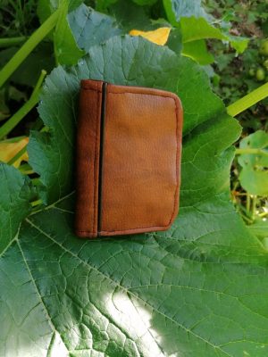 Porte-feuille Porte-monnaie de poche, Bolet,  "Rustique", simili et coton