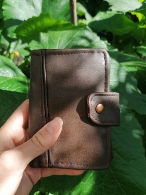 Porte-feuille Porte-monnaie de poche, Bolet,  "Eben", simili et coton