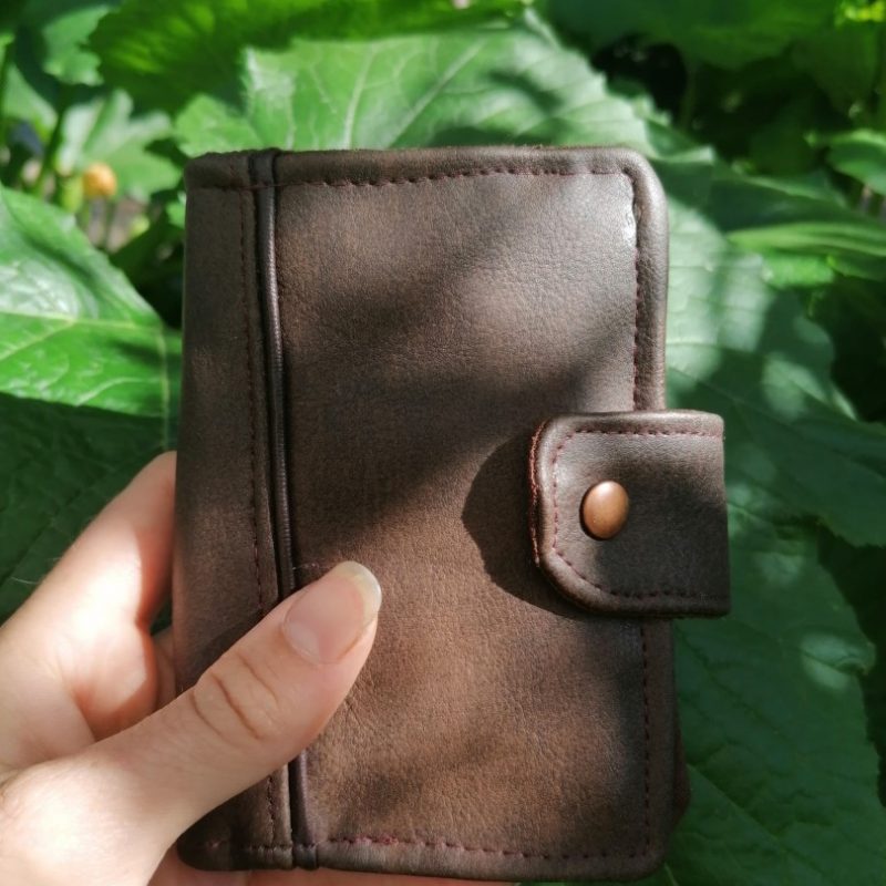 Porte-feuille Porte-monnaie de poche, Bolet, « Eben », simili et coton