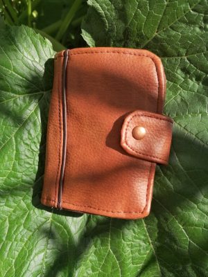 Porte-feuille Porte-monnaie de poche, Bolet,  "Tabac", simili et coton