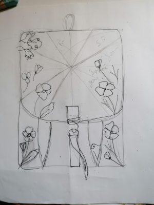 Sac à dos, Grande lanterne d'Alexia" Le pouvoir de la salamandre fleuris "! , Jean, cotons...