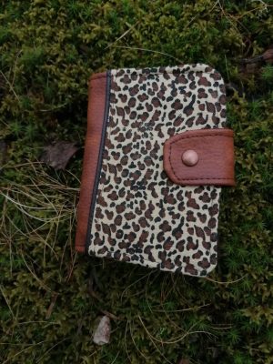 Porte-feuille Porte-monnaie de poche, Bolet, "terre sauvage", simili, imprimé sauvage et coton