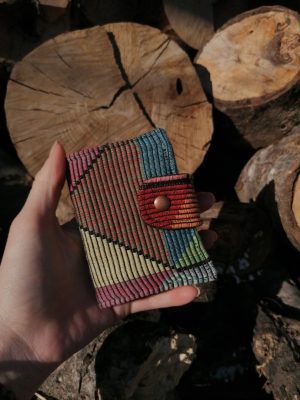 Petit Porte-feuille Porte-monnaie de poche, Autunin, "géométrique ethnique cool" , tissus d'ameublement, cotons