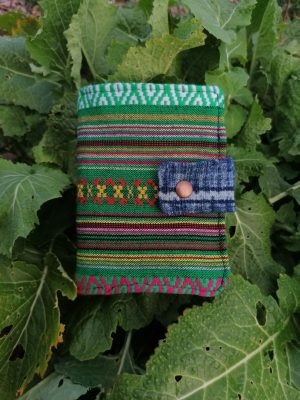 Porte-feuille Porte-monnaie de poche, Bolet, " flower cool", coton, tissus style hippies