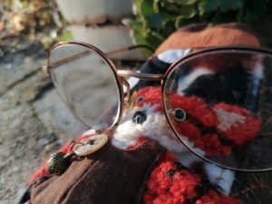 Étui à lunettes , cartes de jeux , divinatoire , "Mister Tigre du  gros pois ! non mais !",