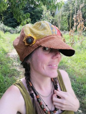 Gavroche, Gégène, California Tournesol, tissus d'ameublement, velours, crochet