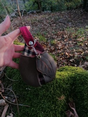 Etui à clefs, petite, Bonne poire, protège clés, porte-clés,"Witch Scottish", simili, velours, tartan, cotons