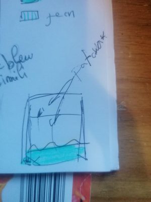 Petite pochette, "Là où je t’emmènerai", sur-mesure..  de Aline