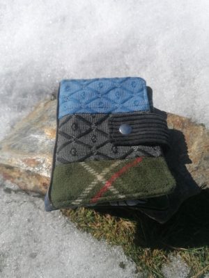 Porte-feuille Porte-monnaie de poche, Bolet  "Le paon , le gardien de vos ombres",  jeans, simili, tissus d'ameublement, ...