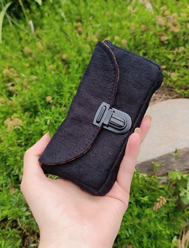 Etui pour portable à porter à la ceinture de 14x50x1,2 cm , jean et coton