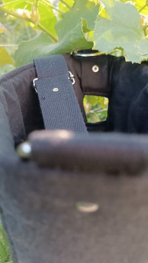 Petite pochette, pour enrouleur de laisse de 10 m jeans et coton