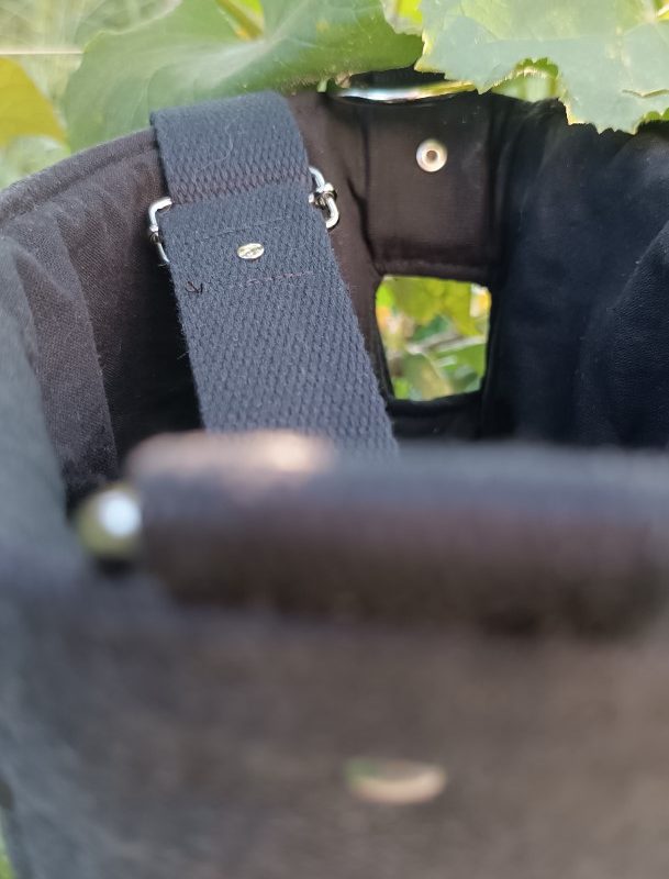 Petite pochette, pour enrouleur de laisse de 10 m jeans et coton