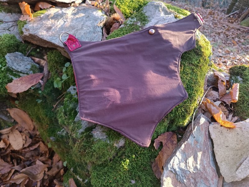 Sac ceinture, Ratapenada "Satanas" - L'Appel des Abysses, Simili Snake Rouge et Toile Bordeaux – Image 8