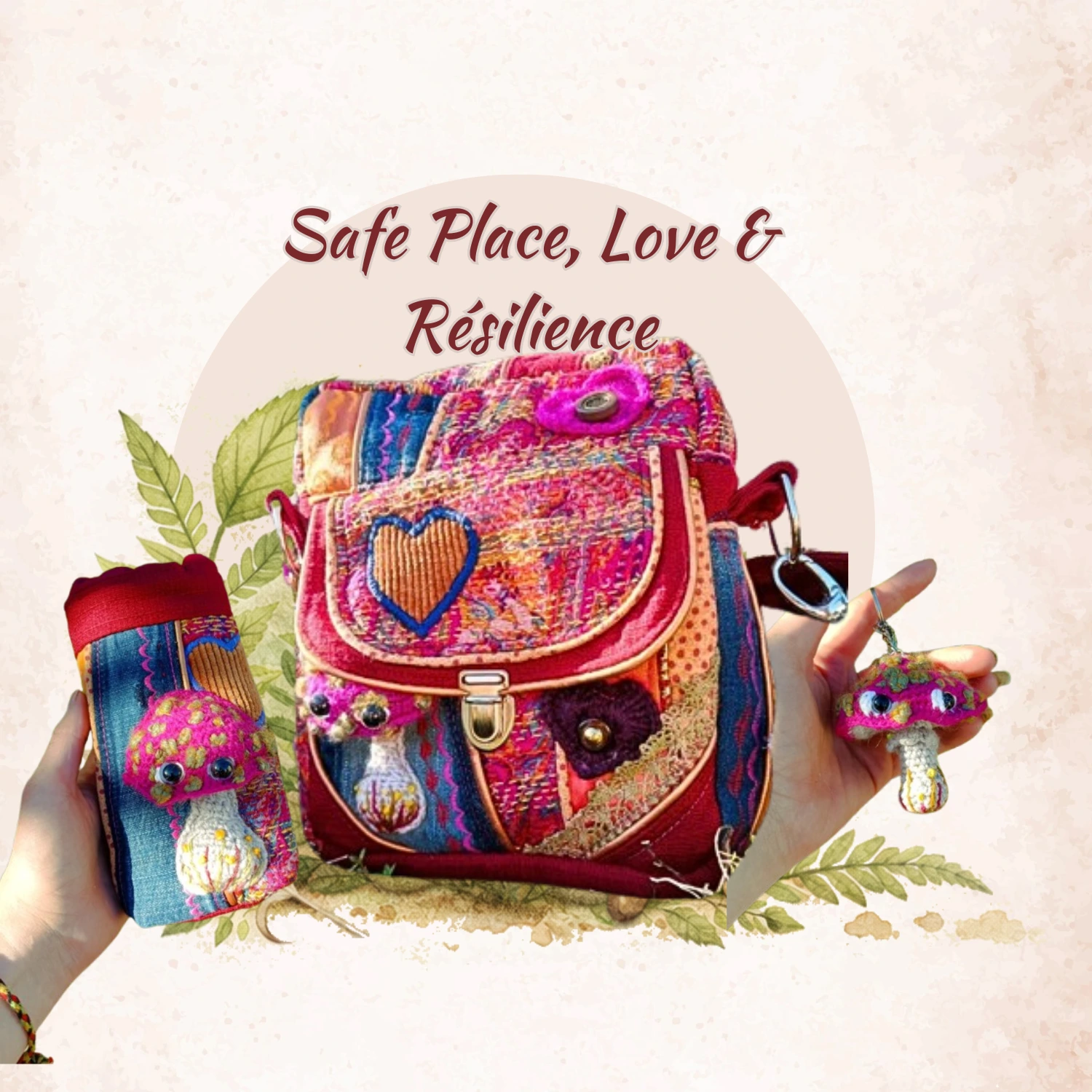 La box « Safe Place, Love & Résilience » 🍄✨ Le Baluchon des Gardiens (Lot Privilège)