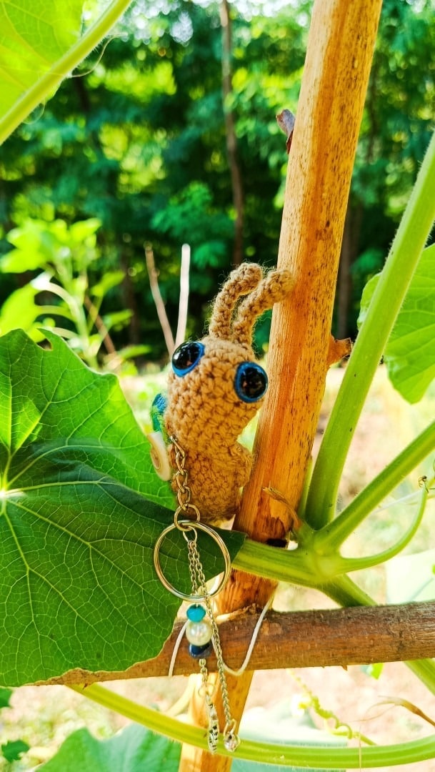 Porte-clés Escargots au Crochet – La Cagouille des Lagons - Collection Shiva , amigurumi, talisman – Image 5